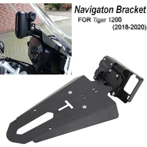 NEW Motorcycle For Triumph Tiger 1200 Front Phone Stand Holder Smartphone Phone GPS Navigaton Plate Bracket 2018 2019 2020