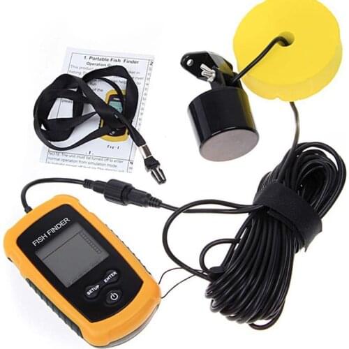 Portable Fish Finder ice fishing Sonar Sounder Alarm Transducer Fishfinder 0.7-100m fishing echo sounder