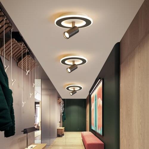 Bedroom lamp corridor clothing store can rotate modern LED ceiling Lights porch aisle balcony wall mounted ceiling lamp Fixtures