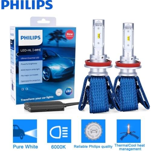 Philips H7 LED headlight Bulbs Automotivo H4 H8 H11 9005 9006 9012 H1R2 H16 HB3 HB4 Ultinon Essential lamps Bulb Car Fog Lights