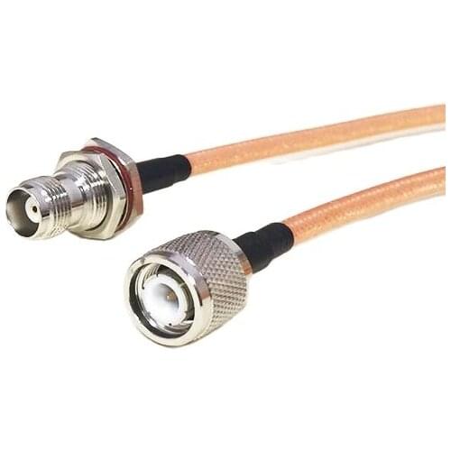 High quality low-attenuation TNC Female Jack nut Switch TNC Male Pigtail cable RG142 50CM/100CM Adapter