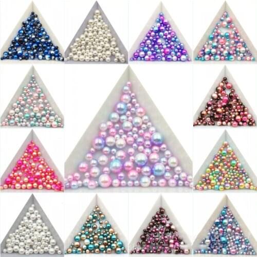 10g Mermaid Gradual Change Colorful Pearl Drop Glue Mould Crystal Glue Slim Handmade Diy Nail Pearl Holeless