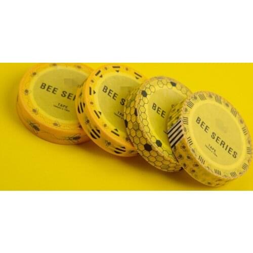 10m Washi Tape Small Bee Adhesives Masking Stickers Insect Holographic Tapes Sticky Paper DIY Decoration Scrapbook Office Supply