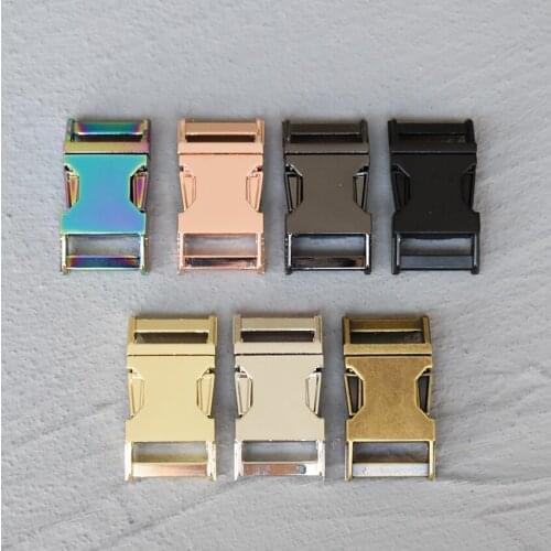 10 Pcs 20mm Metal Metal Quick Side Release Buckle Clasps Bag Strap Purse Clip Clasp Parts Leather Accessories 20-SFK