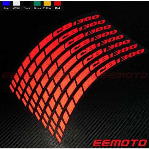 16 X Custom Wheels Rims Tire Decals Reflective Stickers Stripes Waterproof Motorcycle Accessories For CB 1300 CB1300