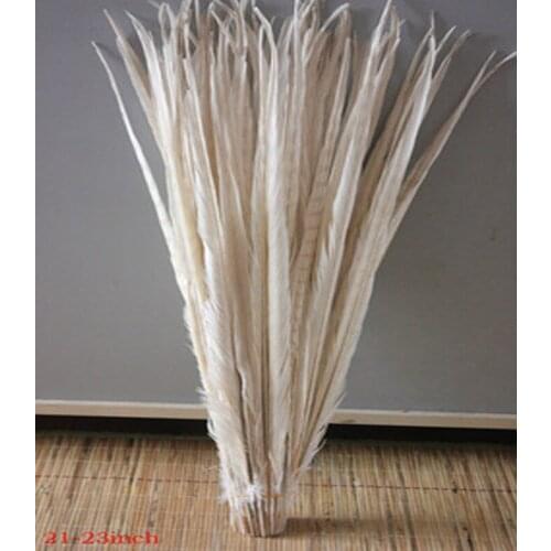 Free shipping 50 PCS high quality white pheasant tail 18-20inches/45-50cm