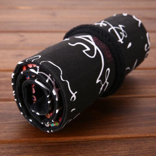 36/48/72 Hole school student color pencil case men and women general canvas pencil bag Creative features free shopping