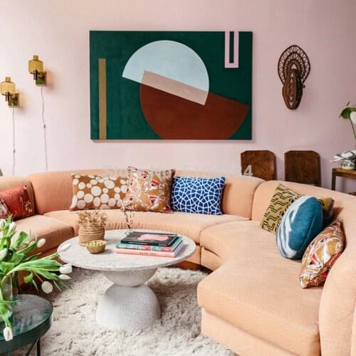 Art Hand painted Abstract Color Block Oil Paintings Abstract canvas Oil Painting wall painting for Living Room home Decoration