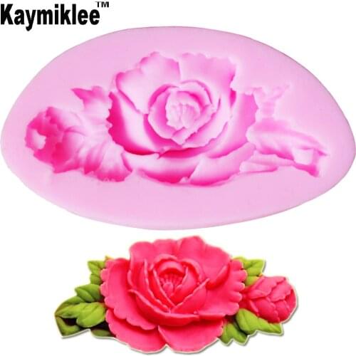 Kaymiklee M010 Rose Silicone Mold Fondant Cake Chocolate Resin Craft Gumpaste Sugarcraft Decorating Tools Mould