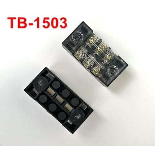 5pcs/lot TB Terminal Block TB-1503 Panel Mounted Terminal Connector 600V 15A 3 Position
