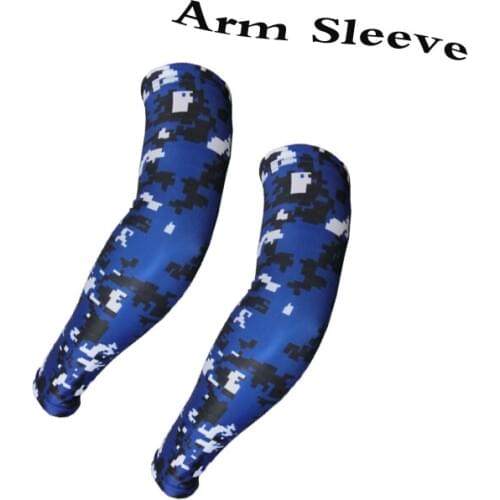 Royal blue/black/white camo sleeve Arm sleeve bike riding sleeve arm sleeve in various colors and sizes