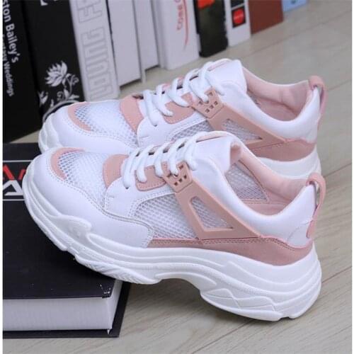 Women Sneakers Shoes Female Student Shoes Breathable Mesh Summer Flat Network Red Shoes Women Zapatillas Mujer