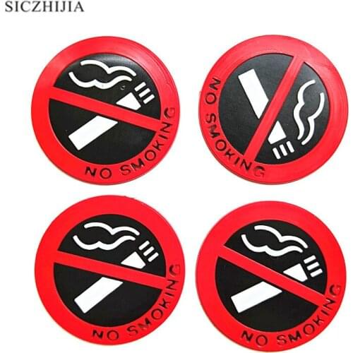 Round rubber no smoking sign for Geely Vision SC7 MK CK Cross Gleagle SC7 Englon SC3 SC5 SC6 SC7 Panda