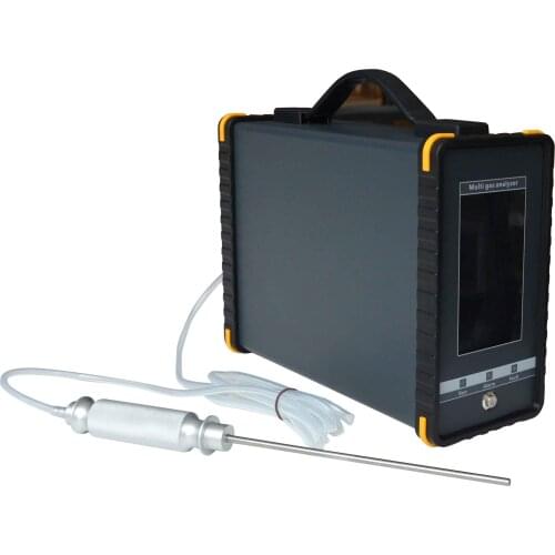 Multi-functional color lcd 16 in 1 detector , gas anaylyzer no2 co2 o2 flue gas analyzer