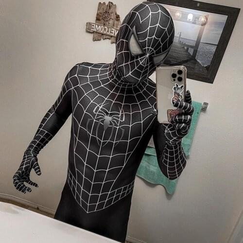 Male/Female/Kids Symbiote Raimi Costume Triangle Lens 3D Printed Cosplay Homecoming Spandex Lycra Zenzai Suit Halloween Costume