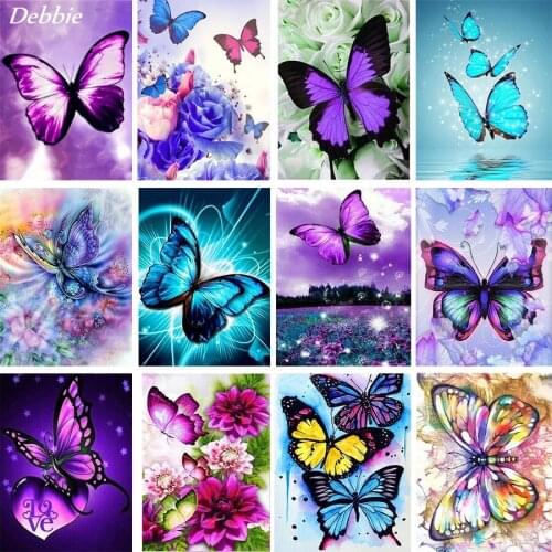 Butterfly Pattern DIY Diamond Painting Cross Ctitch Kits Diamond Art Crystal Mosaic Embroidery Painting New Year Gift
