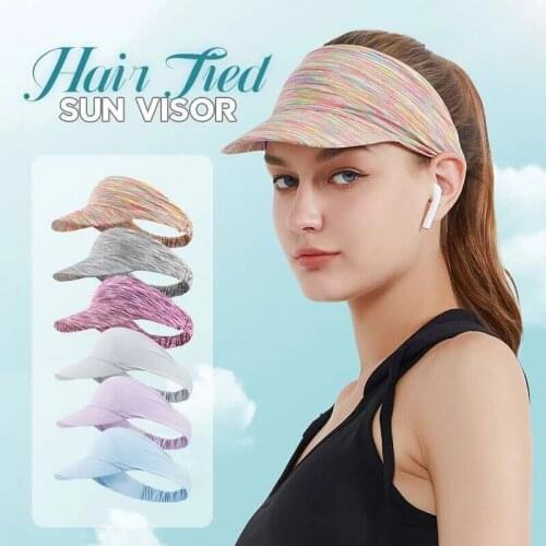 Newly Sun Visor Hats Sun Protection Lightweight Breathable Elasticity Caps for Riding Hiking