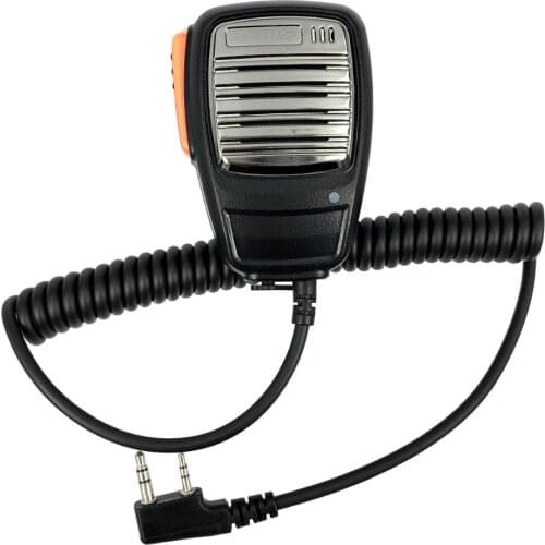 New Anti-rain PTT Speaker MIC Microphone For Kenwood Baofeng UV-5R BF-888S PUXING TYT HYT Walkie Talkie Handheld Radio 2 Pin