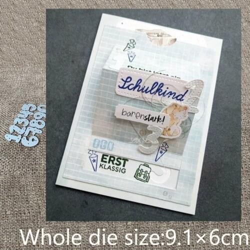 New Design Craft Metal stencil mold Cutting Dies 10pcs digitals decoration scrapbook die cuts Album Paper Card Craft Embossing