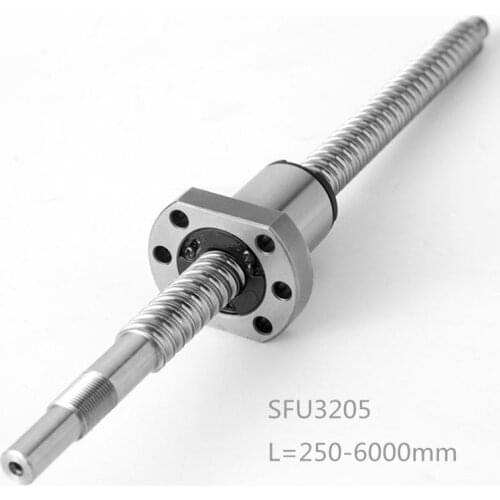 Manufacture Heavy-type ballscrew 32mm lead 10mm sfu 3210-4 3205-4 with ballnut for 250 to 6000mm end support BKBF/EKEF/FF 20