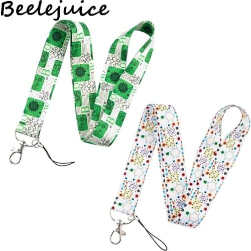 24pcs Cellular Molecular Branching Structure Lanyards Neck Strap webbings ribbons Phone Keys ID Card Holder Keys DIY Hang Ropes