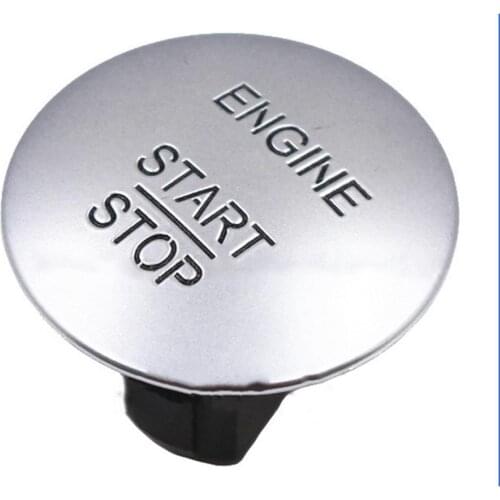 1pcs Silver Keyless Go Start Stop Push Button Engine Ignition Switch 2215450714 Start Switch For Mercedes Benz CL550 ML350