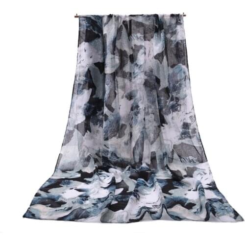 2021 Fashion Newest Ombre Pattern Cotton Voile Scarf 7Colors 10pcs/lot