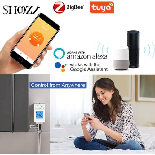 TUYA Smart Radiator Thermostat Valve Multi-Room Control Programmable Thermostat Heater Heating TRV Thermostatic Support Alexa