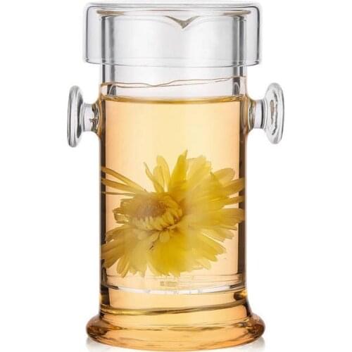 [GRANDNESS] 210ml Heat-resistant Glass Kungfu Teapot Puerh Black Oolong Tea Lapsang Souchong Dahongpao Dianhong Infuser