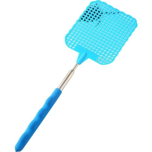 Hot Sale Inset Killer Stretch Indoor Outdoor Pest Control Soft Tough Handle Retractable Manual Rackets Fly Swatter