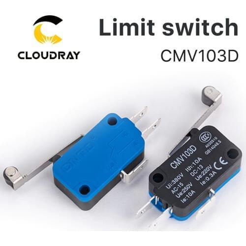 Cloudray High Quality Small Limit Switch CMV103D Momentary Micro Switch Long Handle for CO2 Laser Cutting machine