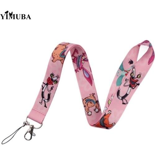 YIMUBA Funny Horror Monsters Lanyard Key Chain Cartoon Webbing Neck Straps Mobile Phone Hanging Rope Lanyards for Keys Cameras