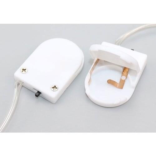 YuXi 5PCS Plastic white CR2032 Button Coin Cell Battery Holder Case With ON/OFF Switch
