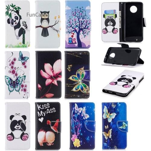 Yellow Flower Flip Phone Case sFor Estojo Moto G6 Holsters Clips Case Protection Cute Phone Etui Case For Motorola G6 Fodral Bag
