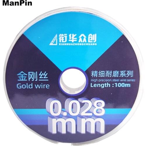 0.028mm Nano Gold Steel Wire LCD Screen Separating Line LCD Curved OLED Glass Cutting Remove Mobile Phone Tablets Repair Tools