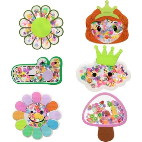 1pcs Quicksand Sequins Acrylic Planar Resin Quicksand Shaker DIY Sewing Art Bow-knot Crafts Home Packing,1Yc13835