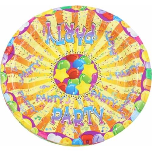 7 inch Paper Plates For Birthday Party Decoration Happy Birthday 10pcs/lot