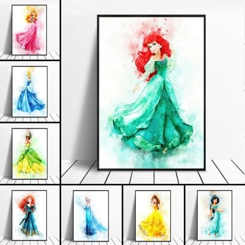 Disney Cartoon Princess Full Diamond Embroidery Diamond Painting Diamond Mosaic Cross Stitch Kits Home Decoration