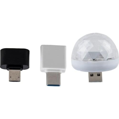 Auto USB Light DJ RGB Mini Colorful Karaoke Atmosphere Lamp Welcome Light Package includes 1Pcs and easy to use