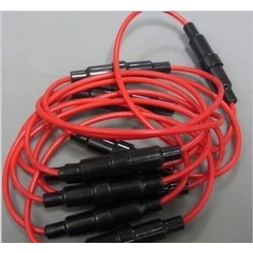 Free shipping 50PCS 6 * 30mm with wire fuse cover with a line fuse holder fuse sets