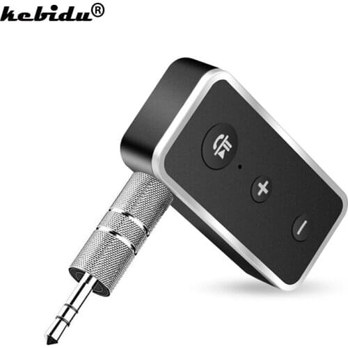 Kebidu Wireless Bluetooth 5.0 Receiver Car Kit Stereo Music Sound 3.5mm Aux Audio Handsfree Reciever For Car Music Speaker