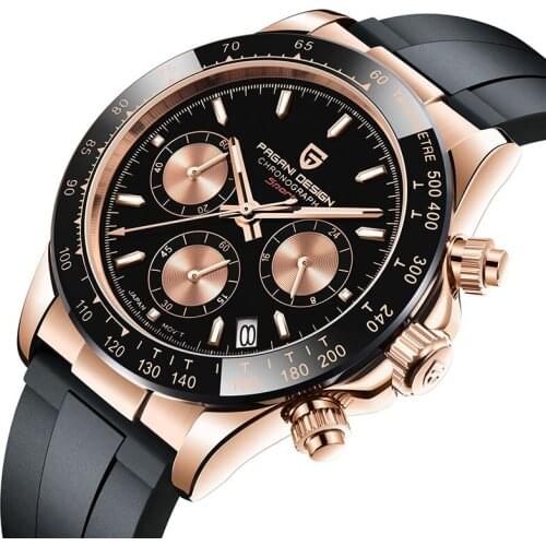 Mens Quartz Watch Pagani Design Orologio Uomo Stainless Steel Watch Fashion Chronograph Luxury Watches Relojes Para Hombre Clock