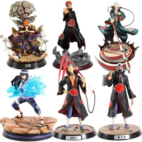 Naruto PVC Action Figures Pain Chibaku Tensei Hidan Kakuzu Hinata PVC Toy Figurine Christmas Gift For kids collection Toy