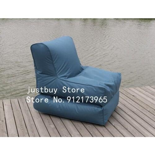 Lake side outdoor seat Wholesale lazy sofa chair polyester Bean bag love sac Living room sofas set furniture office chair