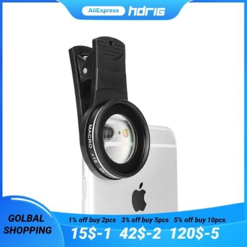 37MM 15X Macro Lens 4K HD Professional Photography Phone Camera Lens for Eyelashes Diamond Jewelry Macro Lens for Smartphone