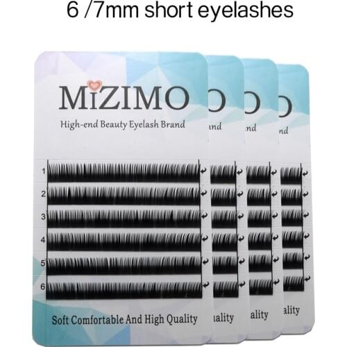 MIZIMO Unteren Wimpern Extensions B curl 6 7mm für Unter Falschen Wimpern Verlängerung Individuelle Professionelle Verwenden nur