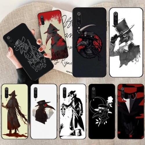 PENGHUWAN Plague Doctor Soft Silicone Black Phone Case for Redmi Note 8 8A 7 6 6A 5 5A 4 4X 4A Go Pro Plus Prime