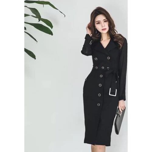 New arrival women OL elegant chiffon splicing sleeves dress new arrival temperament comfortable slim party formal pencil dress