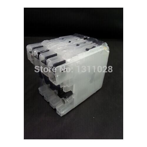 NEW CHIPPED Short refillable ink tank for LC133 LC137 LC135 with ARC used for DCP-J4110DW MFC-J4410DW MFC-J4510DW MFC-J4710DW