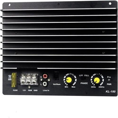 Car Amplifier Board Strong Bass Amplifier Tube Plate 12V Power Amplifier Board 1 Channel 200W Total 800W Active Single